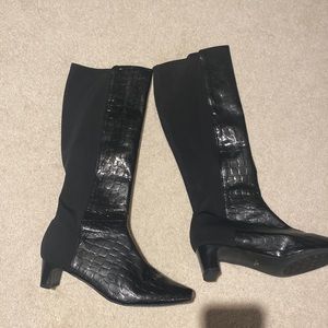 Black heeled boots 2.5” heel. Like new.